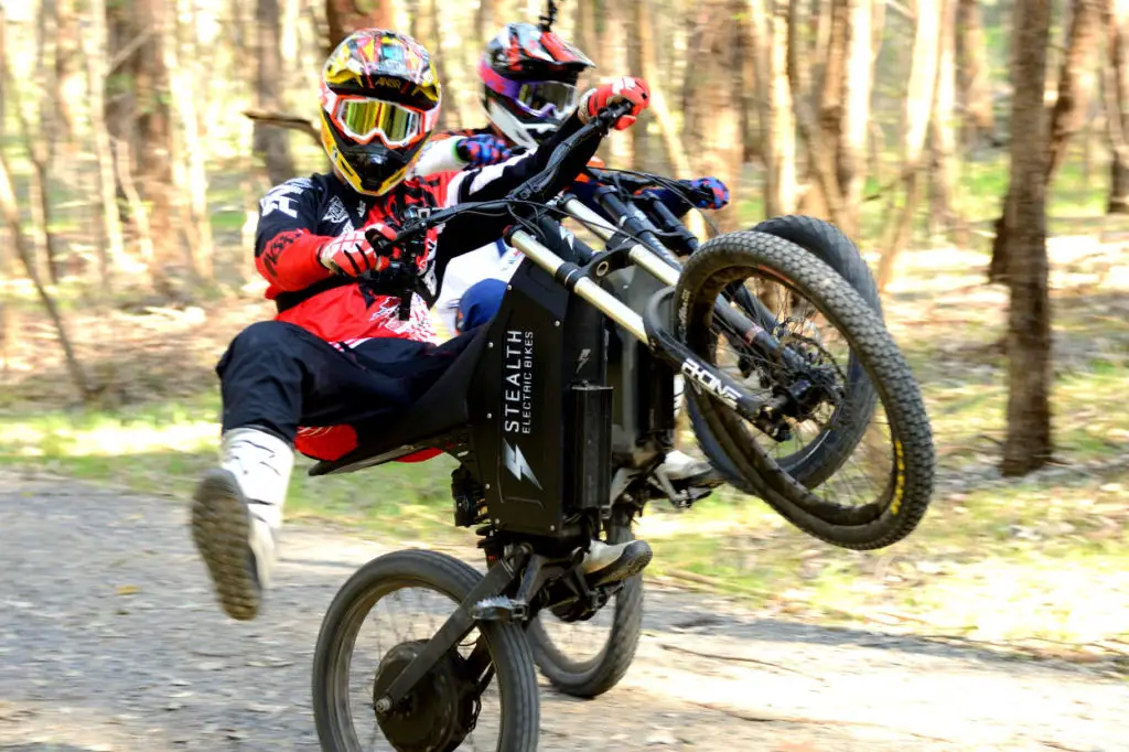 Stealth-H-52-electric-dirt-bike-another-wheelie-shot