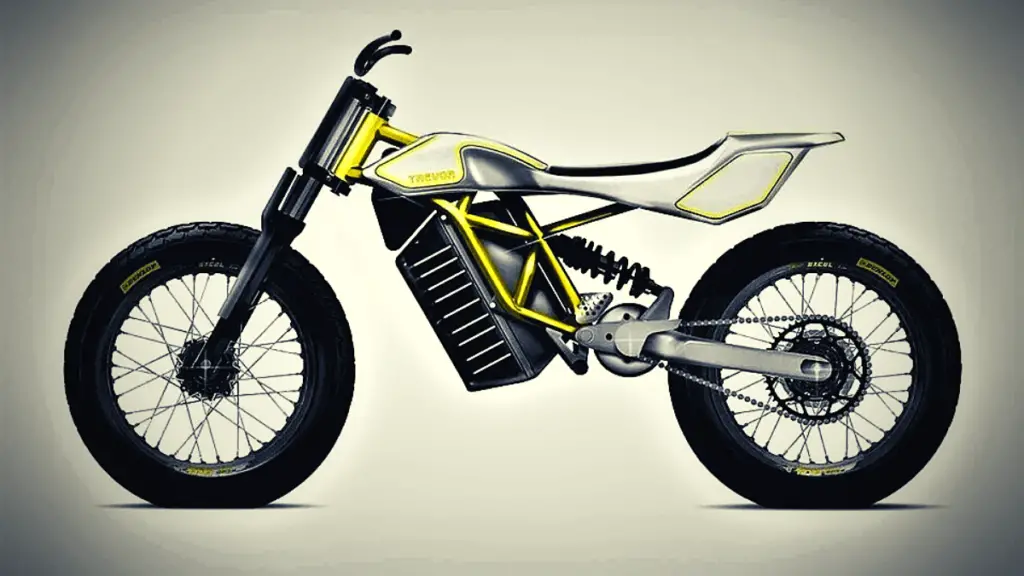 "Electric scrambler motorcycle"