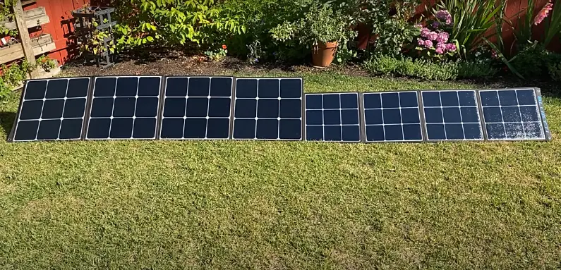 solar panels bike tour