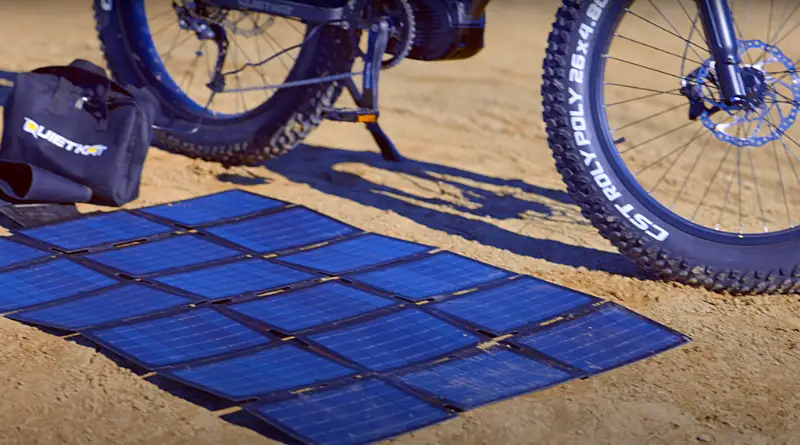 solar panels bike tour